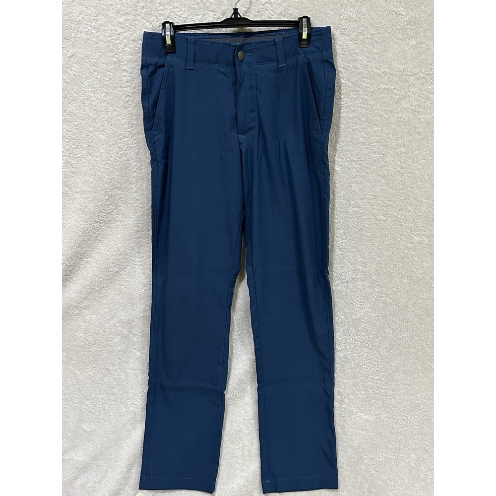 Under Armour Golf Pants Mens Sz 30x32 Blue Performance Tech Chino Comfort Waist